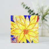 Yellow Dahlia Karte (Stehend Vorderseite)