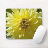 Yellow Dahlia Mousepad (Mit Mouse)