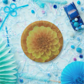 Yellow Dahlia Pappteller (Party)