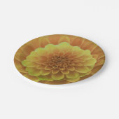 Yellow Dahlia Pappteller (Schrägansicht)