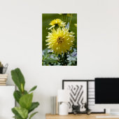 Yellow Dahlia Poster (Heimbüro)