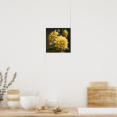 Yellow Dahlias Blume Art Print Poster (Küche)