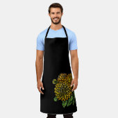Yellow Dahlias Floral Schürze (Getragen)
