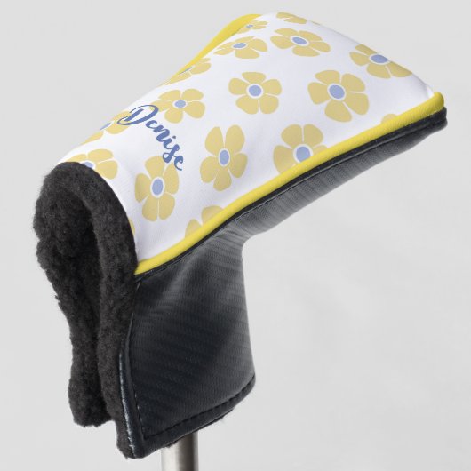 Yellow Daisies Damen Golf Headcover (3/4 Vorderseite)