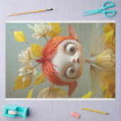 Yellow Daisies Fairy Girl Decoupage Seidenpapier (Basteln)