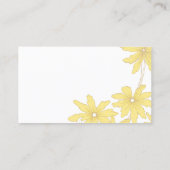 Yellow Daisies Graduate Telefonnummerkarte (Rückseite)