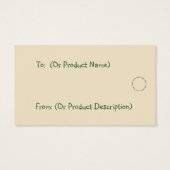 Yellow Daisies Hang Tag (Rückseite)