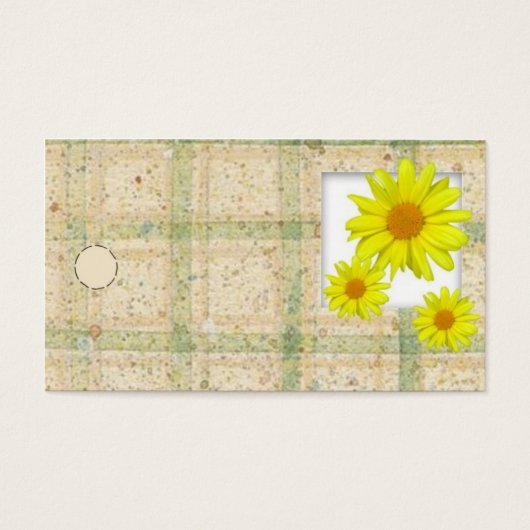 Yellow Daisies Hang Tag (Vorderseite)