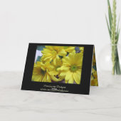 Yellow Daisies Karte (Rückseite)