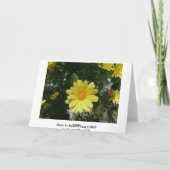 Yellow Daisies Karte (Rückseite)