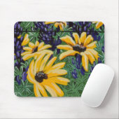 Yellow Daisies Mousepad (Mit Mouse)