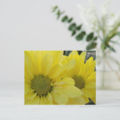 Yellow Daisies Postkarte (Stehend Vorderseite)