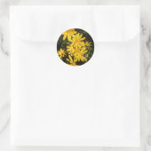 Yellow Daisies Runder Aufkleber (Tasche)