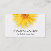 Yellow Daisies Salon Hair Stylist Terminkarte (Vorderseite)
