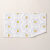 Yellow Daisies Spring Flowers Daisy Floral Print Badhandtuch Set (Handtuch)