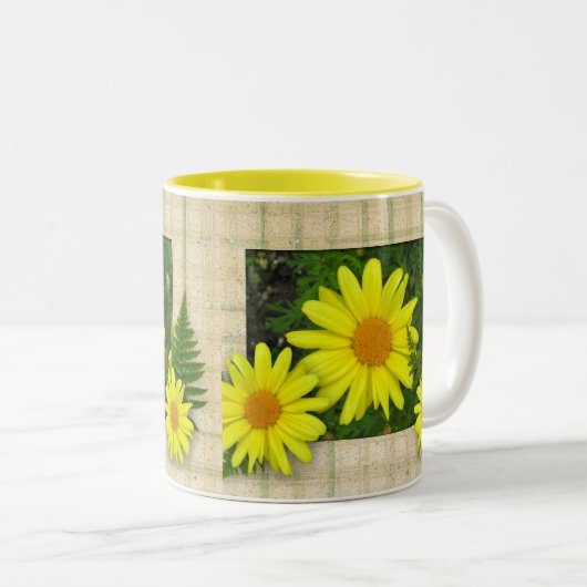 Yellow Daisies Tasse (VorderseiteRechts)