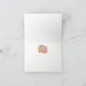 Yellow Daisies Terra Cotta Outlinated Bouquet Dankeskarte (Innenseite)