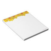 Yellow Daisies, vielen Dank - KLEINER Notepad Notizblock (angewinkelt)
