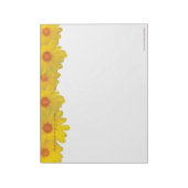 Yellow Daisies, vielen Dank - LARGE Notepad Notizblock (Rotiert)
