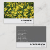 Yellow Daisies Visitenkarte (Vorne/Hinten)