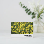 Yellow Daisies Visitenkarte (Stehend Vorderseite)
