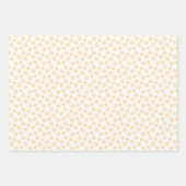 Yellow Daisies with Navy Wrapping Paper Sheets Geschenkpapier Set (Vorderseite)