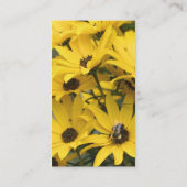 Yellow Daisis Flower Fotografy Business Card Visitenkarte (Rückseite)