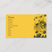Yellow Daisis Flower Fotografy Business Card Visitenkarte (Vorderseite)