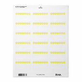 Yellow Daisy Address-Label Adressaufkleber (Vorne)