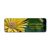 Yellow Daisy Address Labels (Vorne)