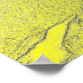 Yellow Daisy Art Poster (Ecke)