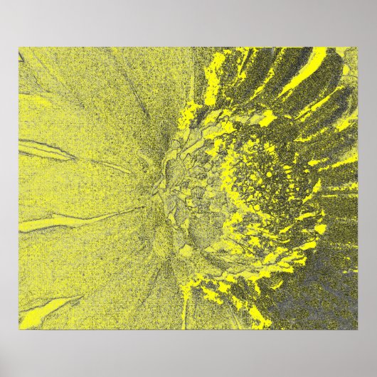 Yellow Daisy Art Poster (Vorne)