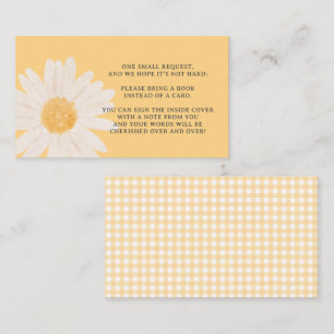Yellow Daisy Baby Showbücher für Babykarten Platzkarte