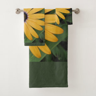 Yellow Daisy Badhandtuch Set