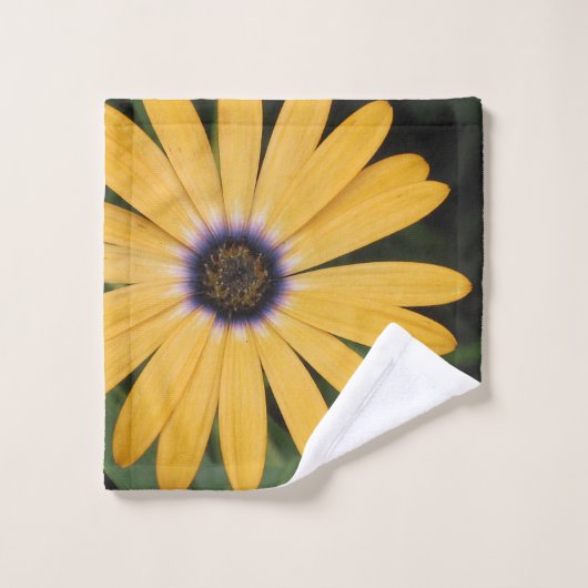 Yellow Daisy Badhandtuch Set (Waschlappen)