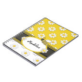 Yellow Daisy Bee Spiral Notebook Notizblock (Linke Seite)