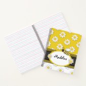Yellow Daisy Bee Spiral Notebook Notizblock (Innenseite)