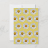 Yellow Daisy Birthday Einladung (Rückseite)