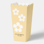 Yellow Daisy Birthday | Elegant Popcorn Geschenkschachtel (Rückseite)