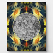 Yellow Daisy Blume Abstrakt Erstellen Sie Ihr eige Fotoplatte (Vorderseite)