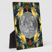 Yellow Daisy Blume Abstrakt Erstellen Sie Ihr eige Fotoplatte (Seite)