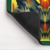 Yellow Daisy Blume Abstrakt Mousepad (Ecke)