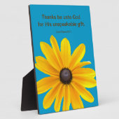 Yellow Daisy Blume Biete Zitat Plaque Fotoplatte (Seite)