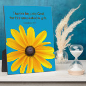 Yellow Daisy Blume Biete Zitat Plaque Fotoplatte (Seite)