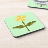 Yellow Daisy Blume Cork Untersetzer (Linke Seite)