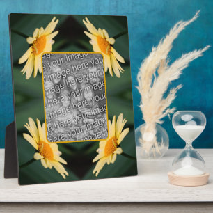 Yellow Daisy Blume Fügen Sie Ihr eigenes Foto hinz Fotoplatte