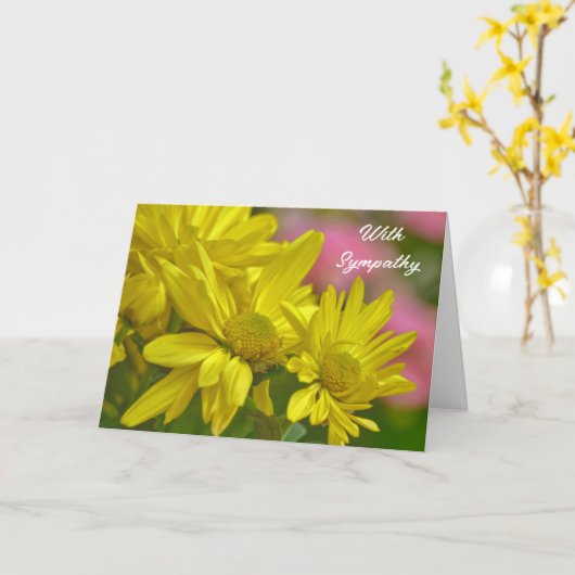 Yellow Daisy Blume Garden Sympathy Card Karte (Gelbe Blume)
