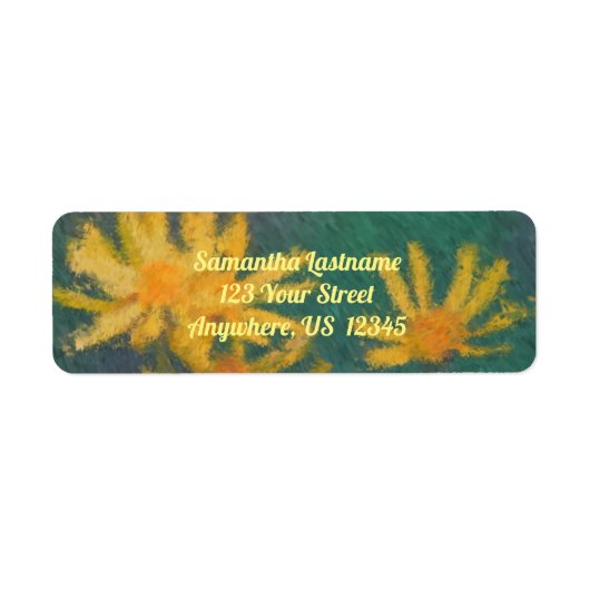 Yellow Daisy Blume Impressionist Painting Address (Vorne)
