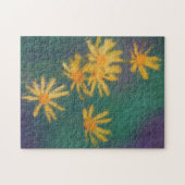 Yellow Daisy Blume Impressionistisches Foto Malere Puzzle (Horizontal)