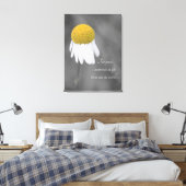 Yellow Daisy Blume Leinwanddruck (Insitu (Schlafzimmer))